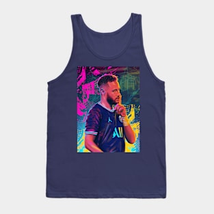 Neymar Jr Retrowave Tank Top